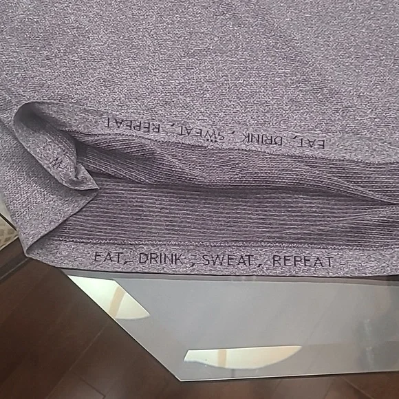 LULULEMON ATHLETICA EAT, DRINK, SWEAT, REPEAT TEE SHIRT MEDIUM - Picture 9 of 10